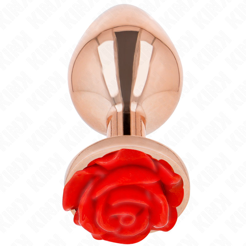 Imagen que nos facilita KINK PLEASURE PLUGS de su producto erótico KINK - PLUG ANAL ORO ROSADO ROSA ROJA L para nuestra categoría "BDSM & BONDAGE |Artículos BDSM|Plug Anal BDSM".