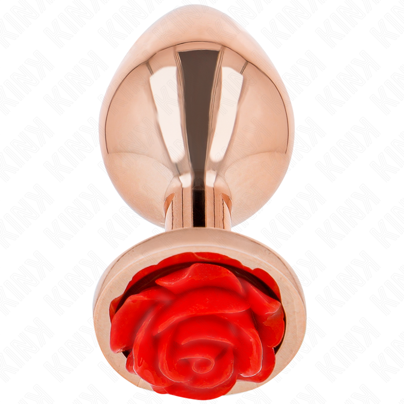 Imagen que nos facilita KINK PLEASURE PLUGS de su producto erótico KINK - PLUG ANAL ORO ROSADO ROSA ROJA M para nuestra categoría "BDSM & BONDAGE |Artículos BDSM|Plug Anal BDSM".