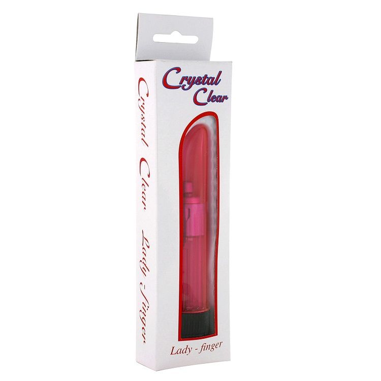 Imagen que nos facilita SEVEN CREATIONS de su producto erótico SEVEN CREATIONS - CRYSTAL CLEAR VIBRATOR LADY ROSA para nuestra categoría "JUGUETES BIENESTAR |Juguetes para Mujeres|Estimuladores".