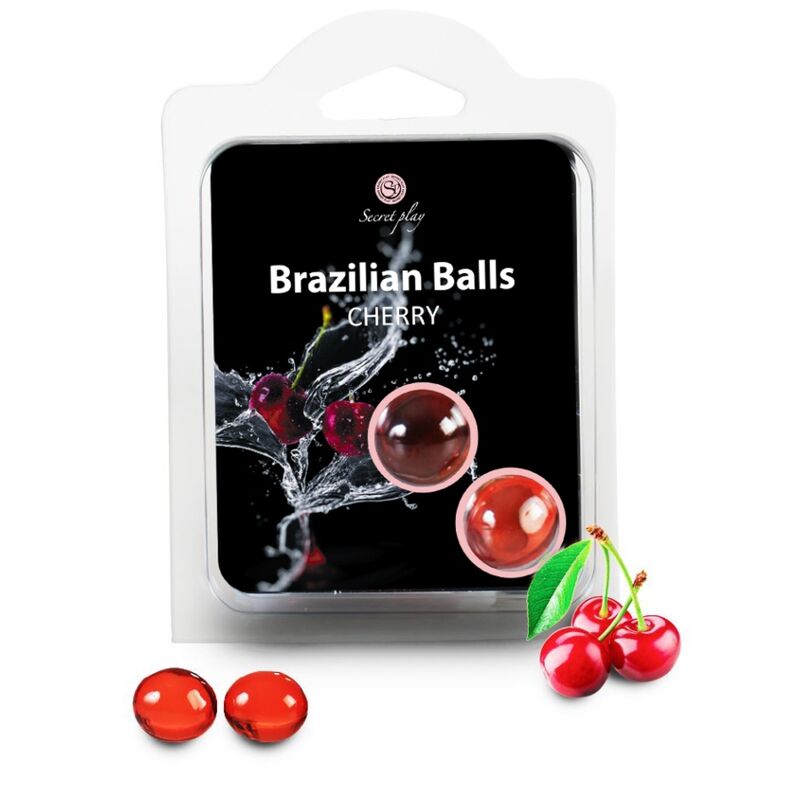 Imagen que nos facilita SECRETPLAY COSMETIC de su producto erótico SECRETPLAY - BRAZILIAN BALLS CEREZA SET 2 BOLAS para nuestra categoría "DROGUERÍA |Lubricantes|Bolas Brazilian Balls".