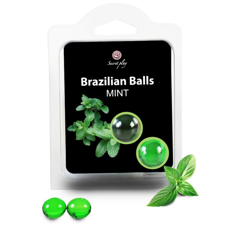 Imagen que nos facilita SECRETPLAY COSMETIC de su producto erótico SECRETPLAY - BRAZILIAN BALLS  MENTA SET  2 BOLAS para nuestra categoría "DROGUERÍA |Lubricantes|Bolas Brazilian Balls".