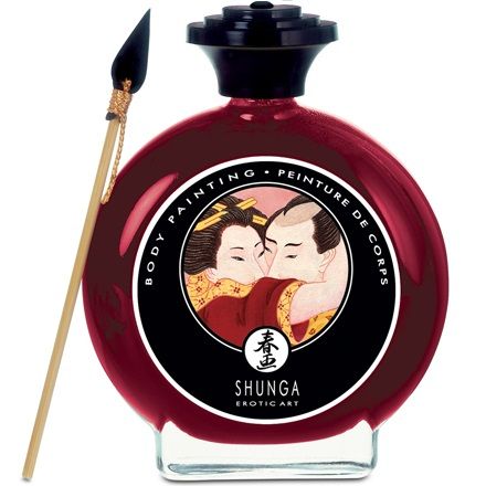 Imagen que nos facilita SHUNGA MASSAGE CREAM de su producto erótico SHUNGA - PINTURA CORPORAL DE FRESAS Y CAVA para nuestra categoría "DROGUERÍA |Pintura Corporal Comestible".