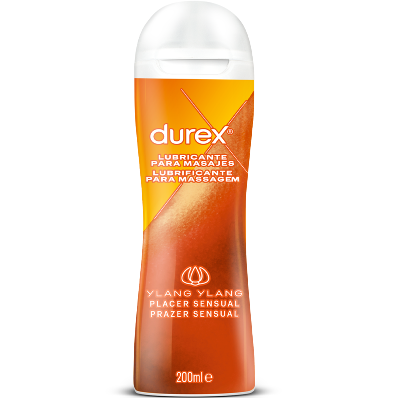 Imagen que nos facilita DUREX LUBES de su producto erótico DUREX - MASAJE 2 EN 1 SENSUAL YLANG YLANG 200 ML para nuestra categoría "DROGUERÍA |Para Masajes|Aceites sin sabores".