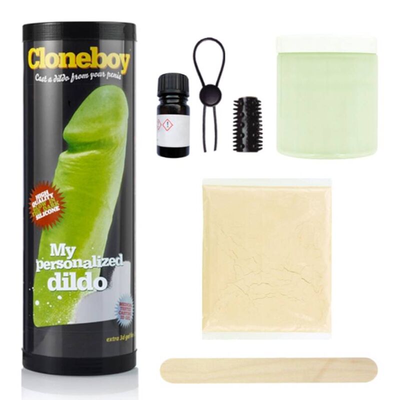 Imagen que nos facilita CLONEBOY de su producto erótico CLONEBOY - KIT CLONADOR DE PENE BRILLANTE EN LA OSCURIDAD para nuestra categoría "JUGUETES BIENESTAR |Dildos sin Vibración|Clonador Pene".