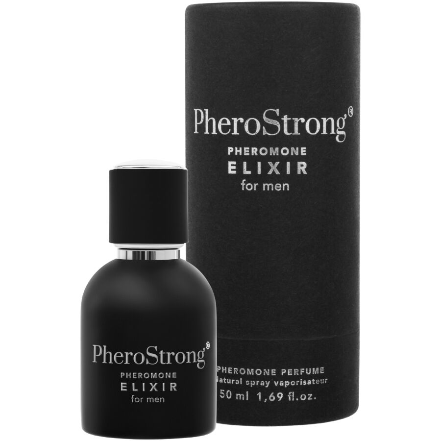 Imagen que nos facilita PHEROSTRONG de su producto erótico PHEROSTRONG - ELIXIR DE FERÓMONAS PARA HOMBRE 50 ML para nuestra categoría "DROGUERÍA |Perfumes |Perfumes Feromonas Masculinas".