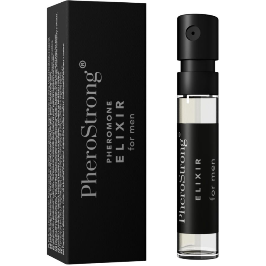 Imagen que nos facilita PHEROSTRONG de su producto erótico PHEROSTRONG - ELIXIR DE FERÓMONAS PARA HOMBRE 2 ML para nuestra categoría "DROGUERÍA |Perfumes |Perfumes Feromonas Masculinas".